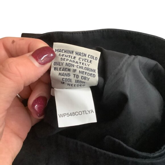 Faconnable Women Size 8 Black Stretch Cotton Blend Dress Pants - Picture 5 of 7